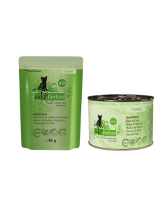 ‌DE catz finefood Classic No. 23 avec boeuf & canard | Nourriture humide pour chats