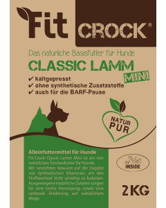 cdVet Fit-Crock Classic Agneau MINI | Nourriture pour chiens