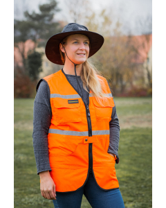 COMET-Gilet Signal orange | de XS à 3XL