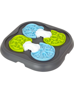 Pawise "Dog Puzzle" Jeu d'intelligence pour chiens, noir-bleu-vert