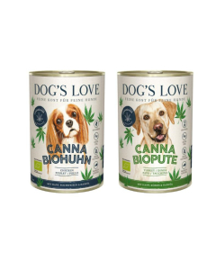 DE Dog's Love Canna 100% bio avec canvre | Nourriture humide