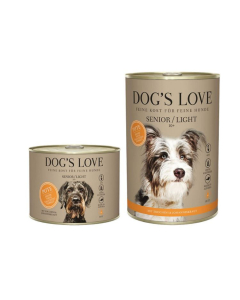 DE ‌Dog‘s Love Senior 10+ Light dinde, courgette & herbes de Johannis | Nourriture humide 