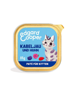 Edgard & Cooper Feline KITTEN MSC-Cabillaud + Poulet avec myrtilles - 16x85g - petcenter.ch