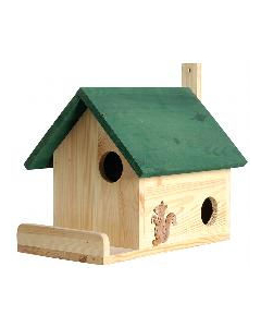 ES Maisonnette pour écureuils, FSC - 34.5 x 47.5 x 26 cm