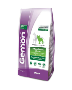 DE Monge Gemon Adult Medium – agneau & riz - 15kg | Nourriture sèche pour chiens 