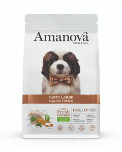 Amanova Puppy - Large Exquisite Chicken Low Grain - Poulet 