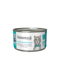 Amanova Cat Adult - Tuna & Whitebaits Grain Free, Bouillon - Thon & Anchois 