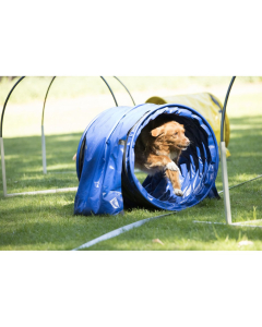 AO Agility FIRST Tunnel bleu-noir, 1m, Ø60cm | pour chiens