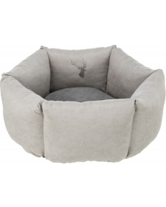 Trixie Lit Leni, rond, ø 55cm, sable/gris | pour chiens, chats