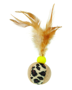 Balle avec plume - 14 cm 