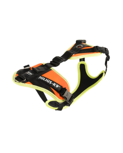 Julius-K9 Harnais de pistage Mantrailing, orange/neon