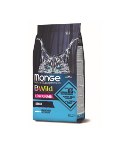 DE Monge BWild Low Grain Adult, Anchois - 1.5kg | Nourriture sèche pour chats