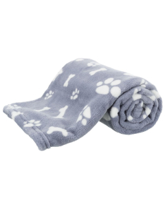 Trixie Couverture Kenny, en peluche, bleu | pour chiens et chats