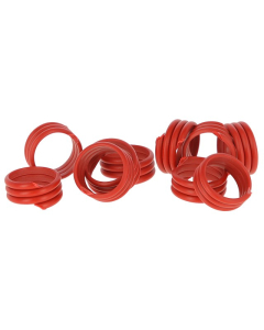 Kerbl Anneaux en spirale rouge 20pcs.