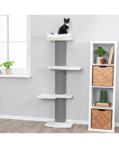 AF Trixie Arbre à chat Acadia avec fixation murale, 160cm, gris