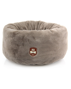 swisspet lit donut Sano pour chats & chiens 45x45x25 cm, gris/brun