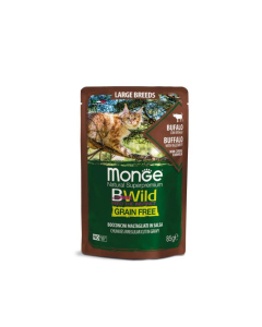 DE Monge BWild Grain Free Adult, Buffle - 28 x 85g | pour les chats