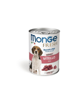 DE Monge Dog FRESH Pâté en boîte Adult - Veau, 24x400g | Nourriture humide 