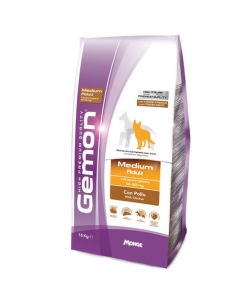 DE Monge Gemon Adult Medium – poulet - 15kg | Nourriture sèche pour chiens 