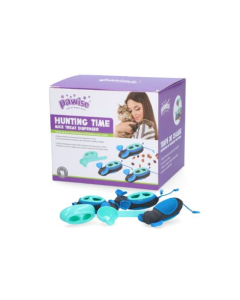 Pawise "Hunting Time" souris à friandises remplissables (3 pièces) pour chats