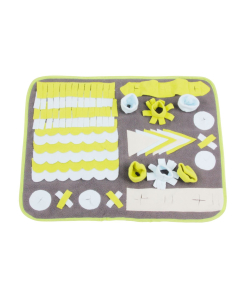 Pawise tapis de jeu, marron/jaune/blanc - 50x40cm | pour chiens