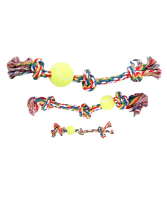 Pawise Jeu de corde avec balle de tennis, coloré