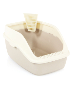 swisspet Katzentoilette Edge mit Schaufel, beige