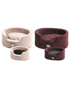 swisspet TrendLine lit pour chiens & chats Luton S/M, rosa/bordeaux