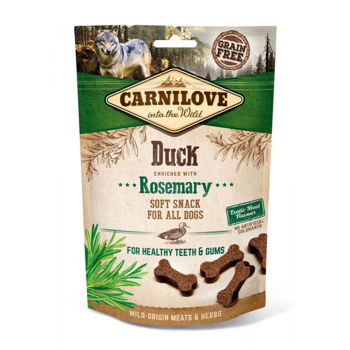 Carnilove Canine - Soft Snack - Canard & Romarin - 10 x 200 g | Pour chiens