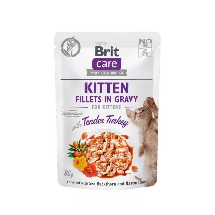 Brit Care Cat KITTEN - Filets in Sauce - Truthahn