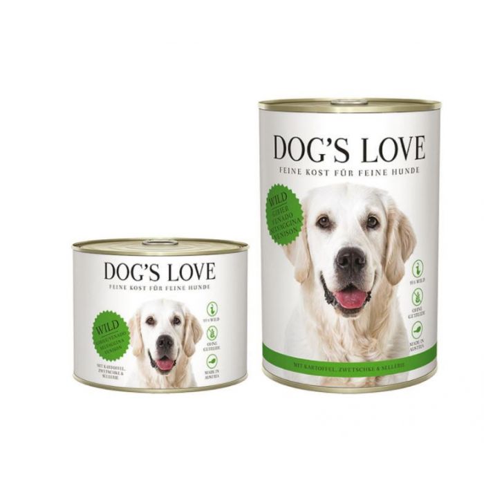 DE ‌Dog‘s Love Classic Adult gibier, pomme de terre, prunes & céleri | Nourriture humide