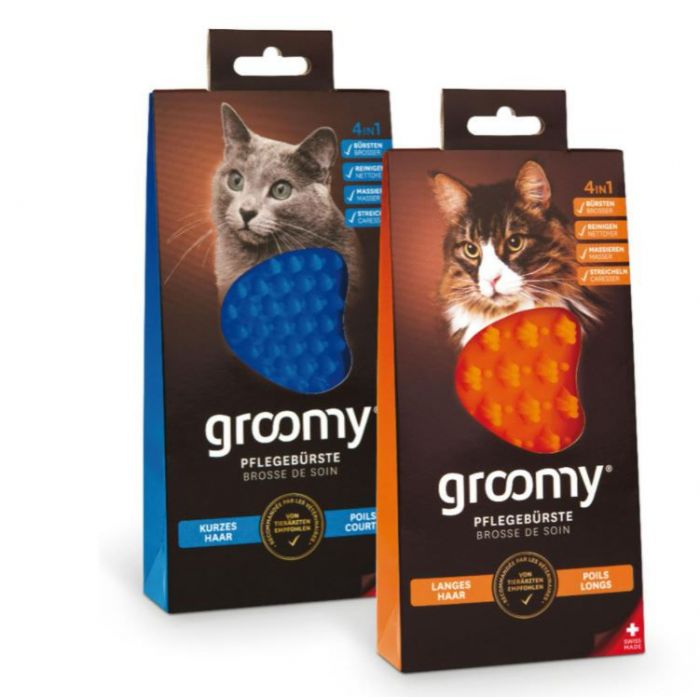 DE groomy Brosse Wellness, 4in1 | pour chats