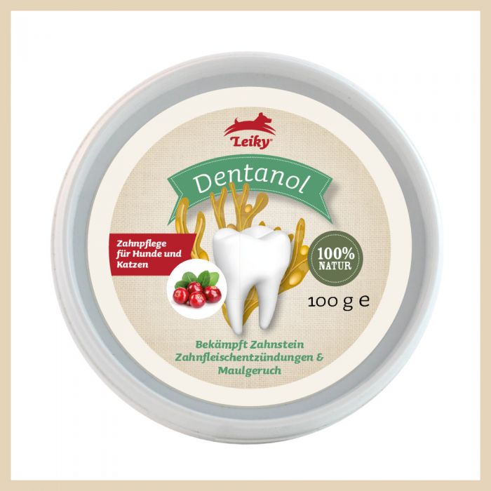 Leiky Dentanol 100g | Soins dentaires pour chiens et chats 