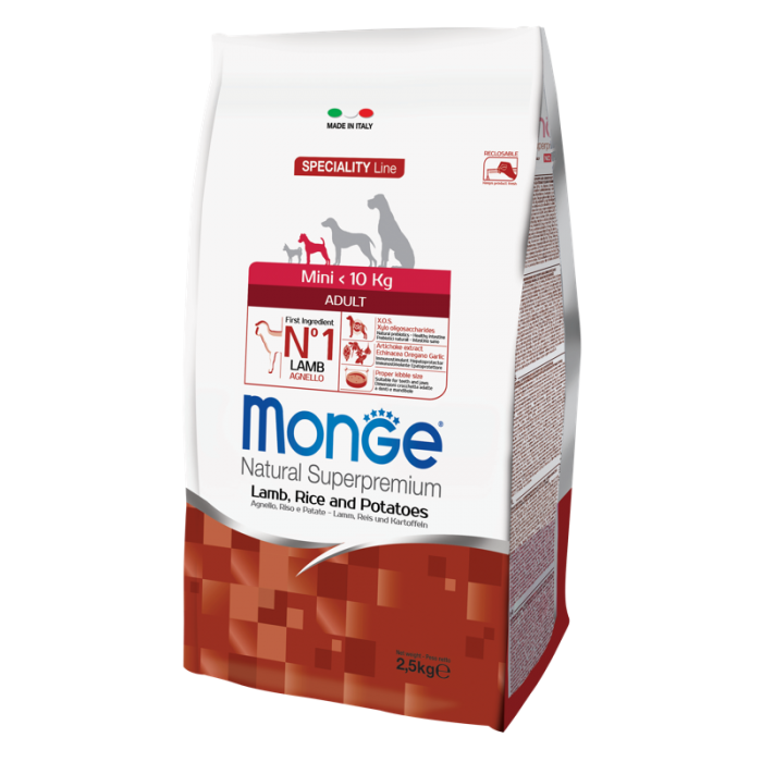 DE Monge Speciality Line Adult MINI monoprotéine - Agneau  | Nourriture sèche pour chiens