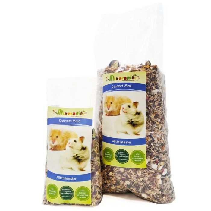 Mixerama nourriture pour hamsters moyens "Menu Gourmet", 500g