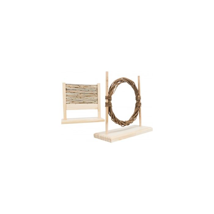 Trixie Agility-Set mit Hürde und Ring, 28×26×12cm ø 16.5cm 