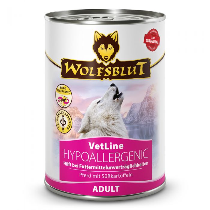 PV WOLFSBLUT VetLine nourriture humide HYPOALLERGENIC - 6x395g