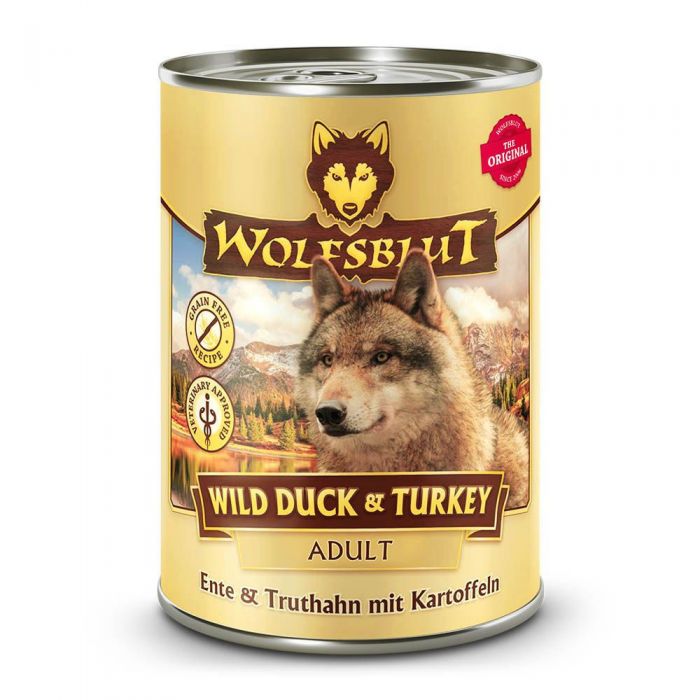 WOLFSBLUT Wild Duck & Turkey nourriture mouillée