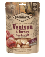 Carnilove Canine Freeze-Dried Snack - Venison & Turkey - 10x 60g