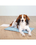 Trixie Matelas rafraîchissant bleu clair, avec goutte de pluie