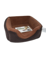 Pawise 2en1 Lit et tanière pour chats, brun