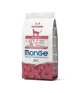 DE Monge Natural Superpremium Stérilisé - Boeuf, 1.5 kg | Nourriture sèche pour chats