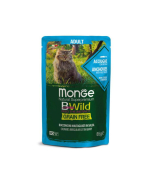 DE Monge BWild Grain Free Adult, Anchois - 28 x 85g | pour les chats