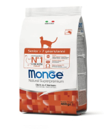 DE Monge Natural Superpremium Senior - Poulet | Nourriture sèche pour chats