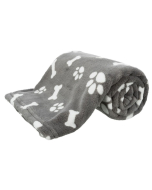 Trixie Couverture Kenny, en peluche, gris | pour chiens et chats