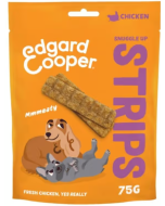 Edgard & Cooper Canine Snuggle Up Strips Poulet - 75g