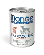 DE Monge Speciality Line monoprotéine Paté, en boîte - Dinde, 24 x 400g | Nourriture pour chiens