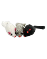 Pawise Souris en peluche pour chats, assortie - 1 pc.